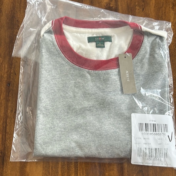 J.Crew mens grey color block T-Shirt AK048 Small - Picture 3 of 3